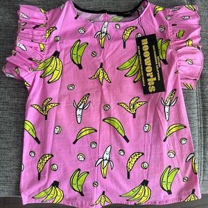 Nooworks Ruffle Top Banana